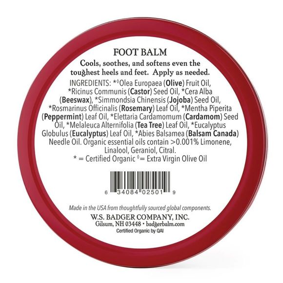 $9❤️‍🔥 LAST 1! Badger Organic Foot Balm NEW IN PACKAGE Natural Dry Feet - Picture 4 of 7